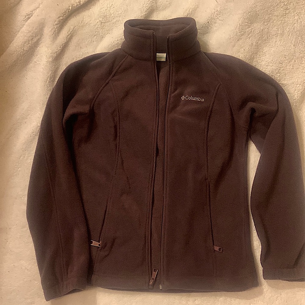 Plum color Columbia fleece jacket- worn once!
